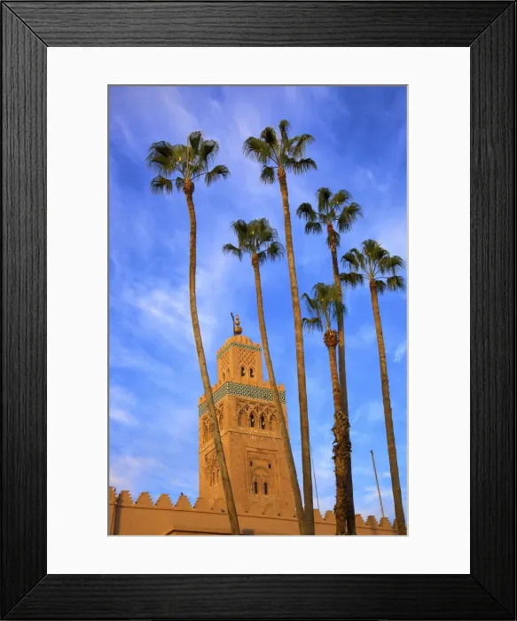 Framed Print : Koutoubia Mosque, Marrakech, Morocco, North Africa
