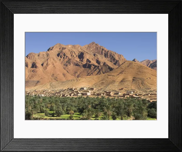 Framed Print : Morocco, Anti Atlas mountains between Tata and Tafraoute, Village