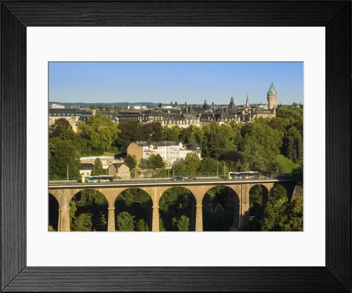 Framed Print : Luxembourg, Luxembourg City, Petrusse Park and Viaduct Framed Print : Luxembourg, Luxembourg City, Petrusse Park and Viaduct