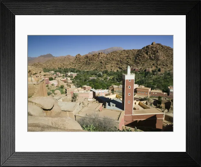 Framed Print : Morocco, Anti Atlas-TAFRAOUTE Area, ADAI- Red Mosque Framed Print : Morocco, Anti Atlas-TAFRAOUTE Area, ADAI- Red Mosque