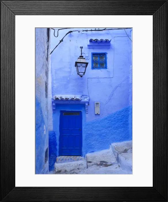Framed Print : Morocco, Rif Mountains, Chefchaouen, Medina