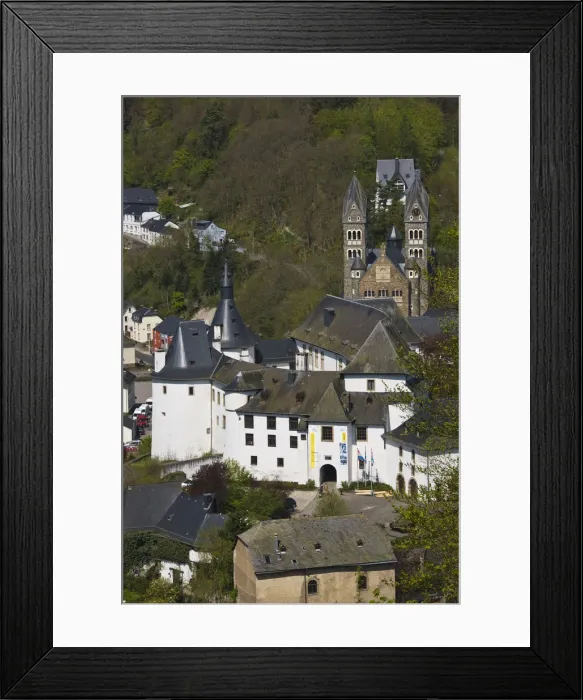 Framed Print : Luxembourg, Clervaux and Clervaux Castle, the permanent home of the Family of Man Framed Print : Luxembourg, Clervaux and Clervaux Castle, the permanent home of the Family of Man