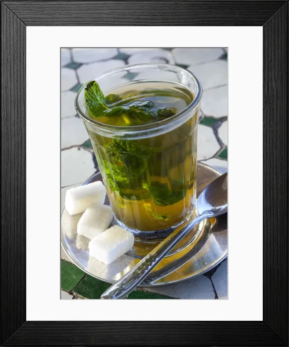 Framed Print : Mint Tea, Marrakech, Morocco, North Africa, Africa Framed Print : Mint Tea, Marrakech, Morocco, North Africa, Africa