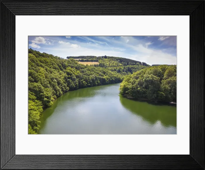 Framed Print : Luxembourg, Upper Sure nature park, Lultzhausen, Sure river Framed Print : Luxembourg, Upper Sure nature park, Lultzhausen, Sure river