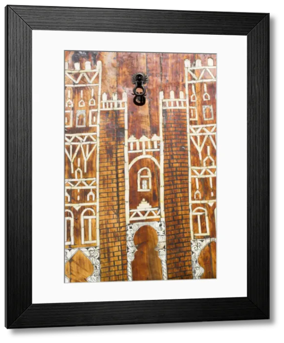 Framed Print : Morocco Zagora, Amazrou, Old Jewish kasbah La Kasbah des Juifs Door Framed Print : Morocco Zagora, Amazrou, Old Jewish kasbah La Kasbah des Juifs Door