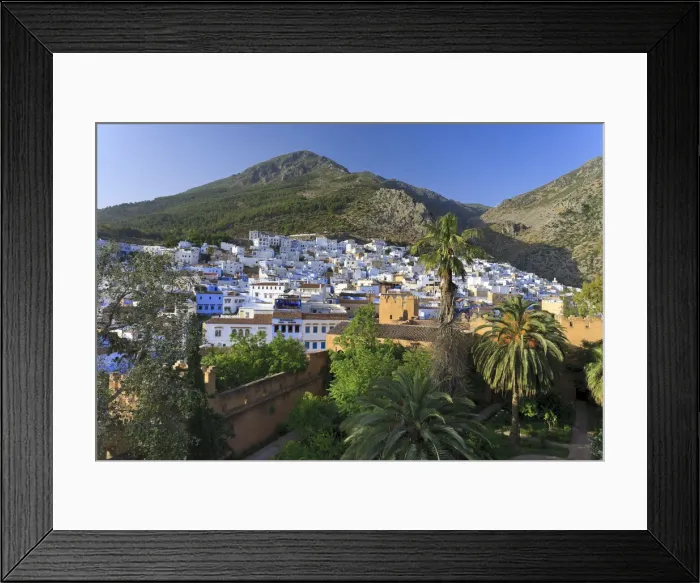 Framed Print : Morocco, Rif Mountains, Chefchaouen, Kasbah Framed Print : Morocco, Rif Mountains, Chefchaouen, Kasbah