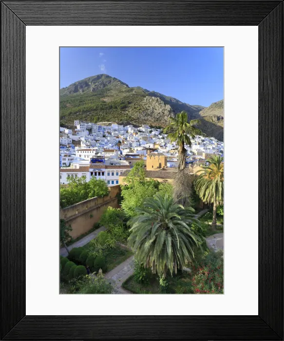 Framed Print : Morocco, Rif Mountains, Chefchaouen, Kasbah Framed Print : Morocco, Rif Mountains, Chefchaouen, Kasbah