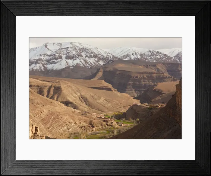Framed Print : Village, Dades valley, Dades gorges, Ouarzazate region, Morocco Framed Print : Village, Dades valley, Dades gorges, Ouarzazate region, Morocco