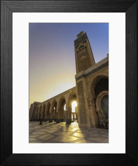 Framed Print : Morocco, Casablanca, Mosque of Hassan II Framed Print : Morocco, Casablanca, Mosque of Hassan II