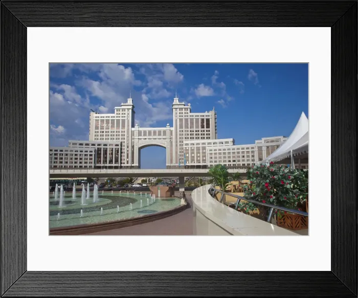 Framed Print : Kazakhstan, Astana, Nurzhol Bulvar - KazMunaiGas building home to the Oil and Gas Framed Print : Kazakhstan, Astana, Nurzhol Bulvar - KazMunaiGas building home to the Oil and Gas