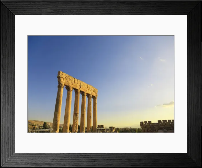 Framed Print : Lebanon, Baalbek, Temple of Jupiter Framed Print : Lebanon, Baalbek, Temple of Jupiter