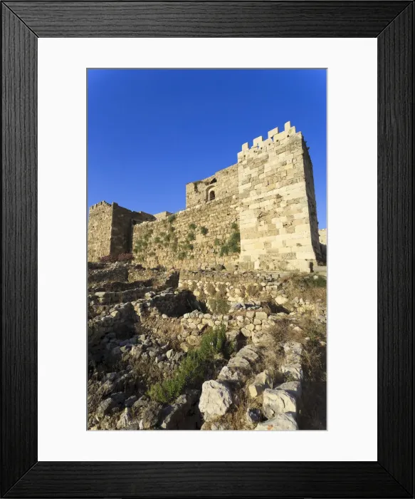 Framed Print : Lebanon, Byblos, archaeological site, Crusader Castle Framed Print : Lebanon, Byblos, archaeological site, Crusader Castle