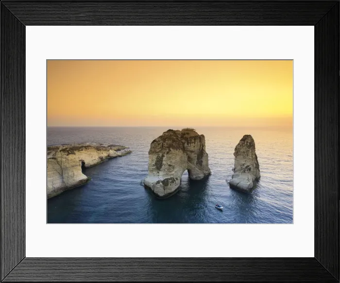 Framed Print : Lebanon, Beirut, the Corniche, Pigeon Rocks Framed Print : Lebanon, Beirut, the Corniche, Pigeon Rocks