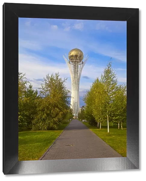 Kazakhstan, Astana, Nurzhol Bulvar - central boulevard, Bayterek Tower