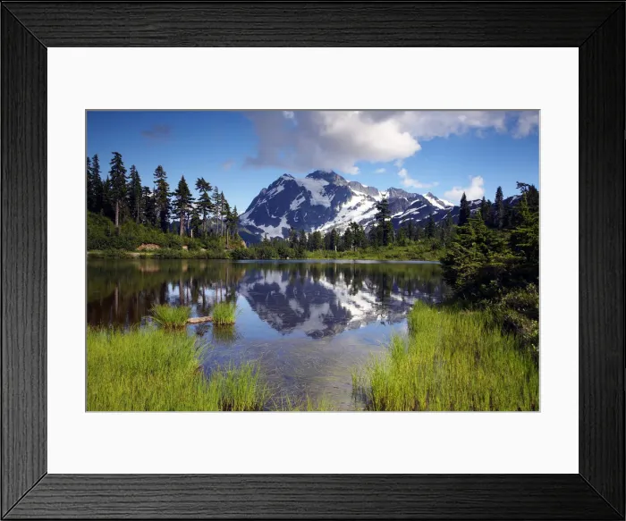 Framed Print : Mt. Shuksan, North Cascades National Park, Washington, USA