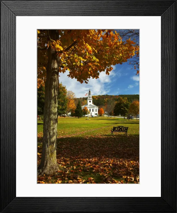 Framed Print : Chelsea in Autumn, Vermont, USA Framed Print : Chelsea in Autumn, Vermont, USA