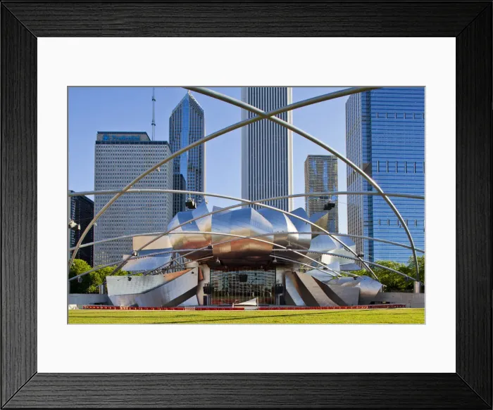 Framed Print : Jay Pritzker Pavilion, Millennium Park, Chicago, Illinois, USA Framed Print : Jay Pritzker Pavilion, Millennium Park, Chicago, Illinois, USA