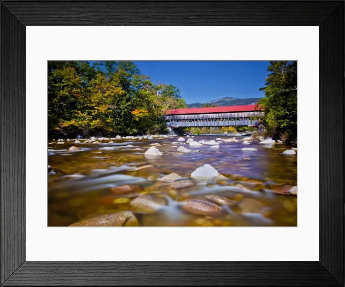 Framed Print : Albany Covered Bridge, White Mountains, New Hampshire, USA Framed Print : Albany Covered Bridge, White Mountains, New Hampshire, USA