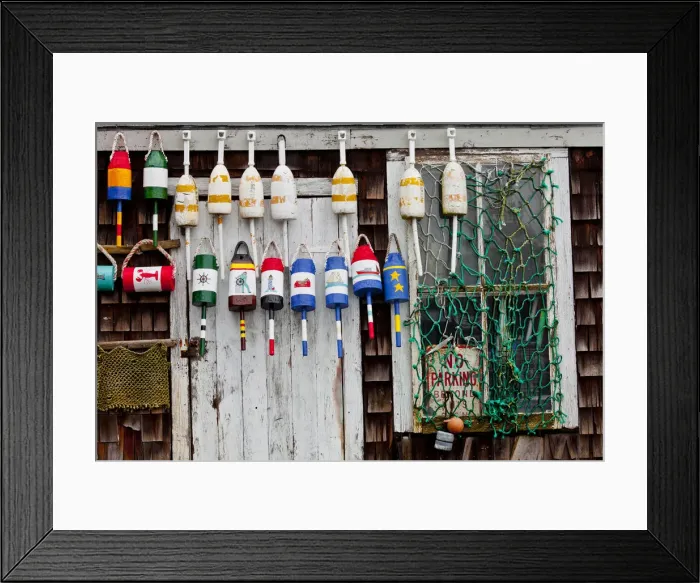 Framed Print : Lobster Bouys, Rockport Harbor, Massachusetts, USA Framed Print : Lobster Bouys, Rockport Harbor, Massachusetts, USA
