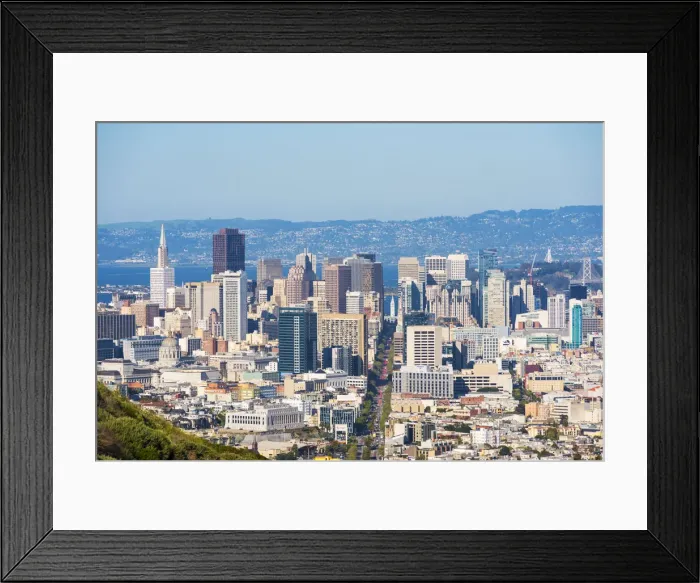 Framed Print : North America, USA, America, California, San Francisco, View of downtown from Mount Framed Print : North America, USA, America, California, San Francisco, View of downtown from Mount