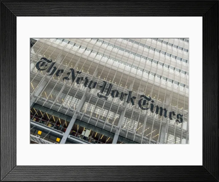 Framed Print : The New York Times Building, Manhattan, New York, USA Framed Print : The New York Times Building, Manhattan, New York, USA