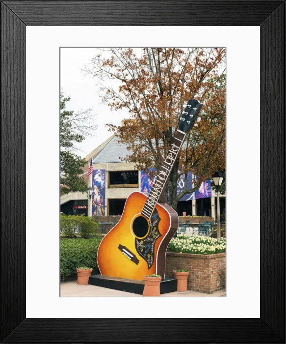 Framed Print : USA, Tennessee, Nashville, Giant Guitar outside the Grand Ole orpy Framed Print : USA, Tennessee, Nashville, Giant Guitar outside the Grand Ole orpy