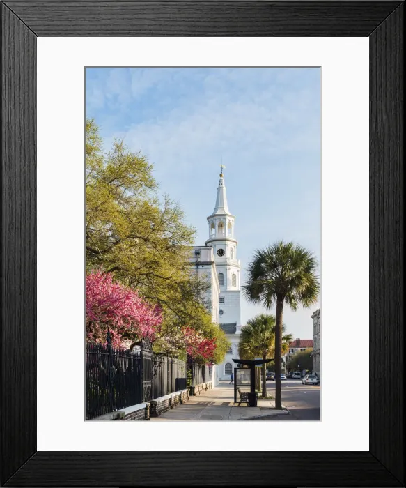 Framed Print : USA, South Carolina, Charleston, St. Michaels Episcopal Church Framed Print : USA, South Carolina, Charleston, St. Michaels Episcopal Church