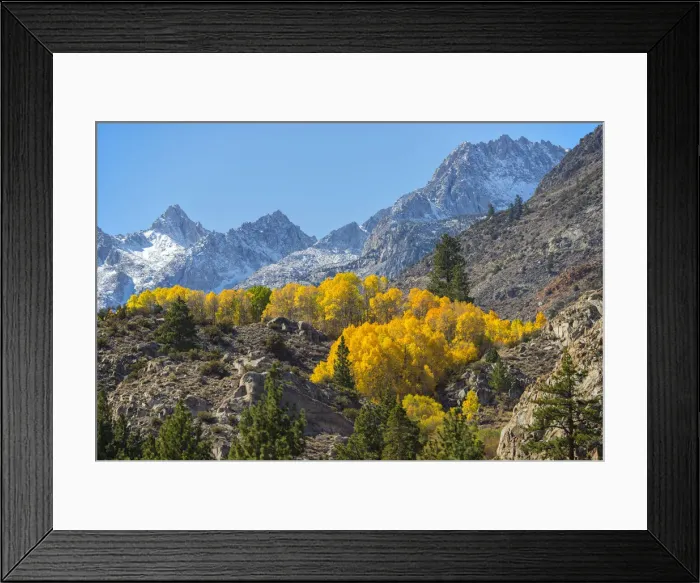 Framed Print : USA, California, Eastern Sierra, Bishop, Bishop creek in fall