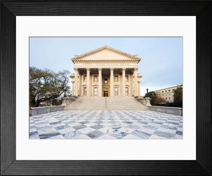 Framed Print : USA, South Carolina, Charleston, United states Custom house Framed Print : USA, South Carolina, Charleston, United states Custom house