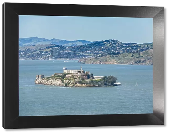 San Francisco, California. USA. A view of Alcatraz in the San Francisco bay