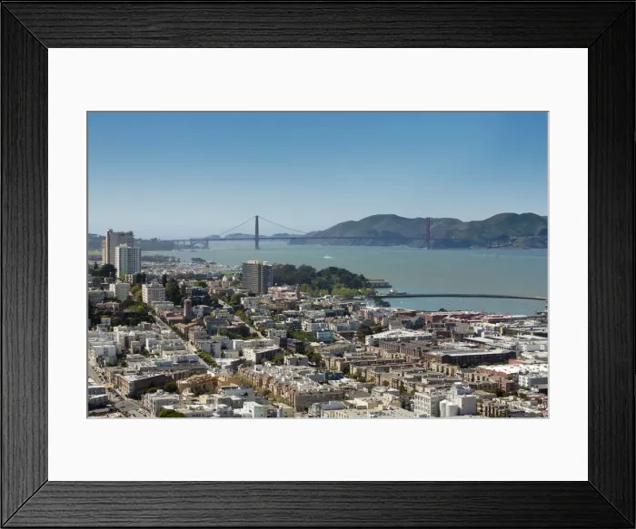 Framed Print : San Francisco, California. USA. A view of the Golden Gate Bridge in the San Francisco Framed Print : San Francisco, California. USA. A view of the Golden Gate Bridge in the San Francisco