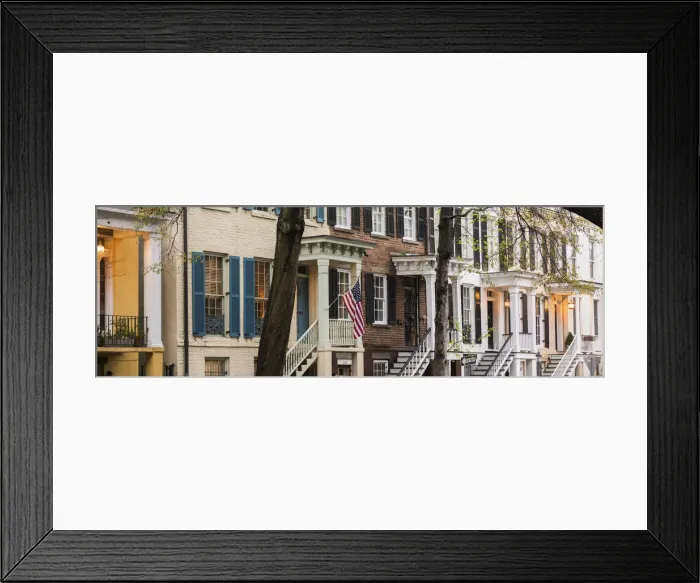 Framed Print : USA, Georgia, Savannah, House in the Historic district Framed Print : USA, Georgia, Savannah, House in the Historic district
