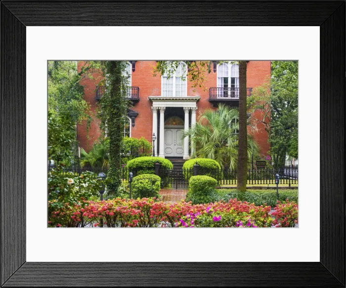 Framed Print : USA, Georgia, Savannah, House in the Historic district