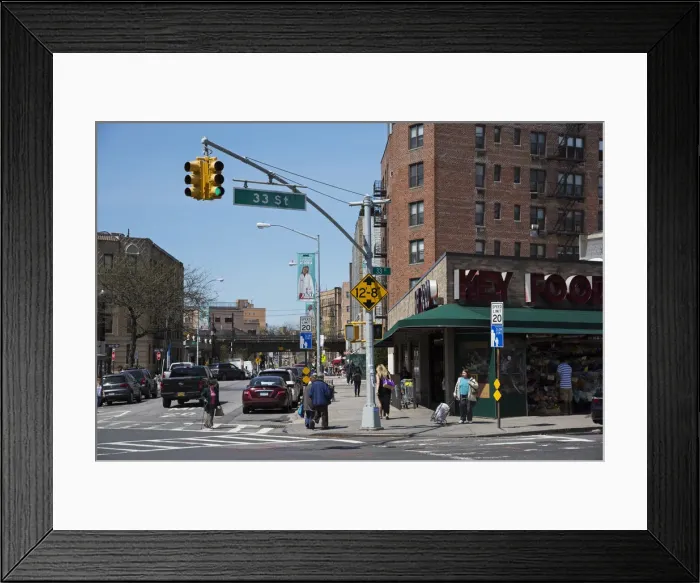 Framed Print : USA, New York, Queens, Astoria, Along 30 Avenue Framed Print : USA, New York, Queens, Astoria, Along 30 Avenue
