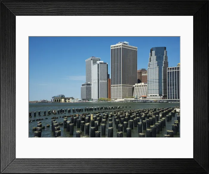 Framed Print : USA, New York, Brooklyn, DUMBO, Lower Manhattan from Brooklyn Framed Print : USA, New York, Brooklyn, DUMBO, Lower Manhattan from Brooklyn