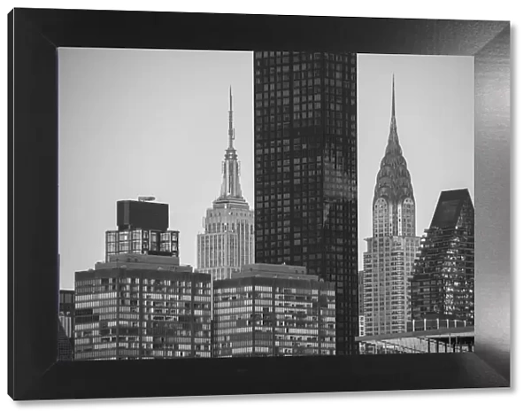 USA, East Coast, New York, Manhattan, Midtown, Chrysler and Empire State Building