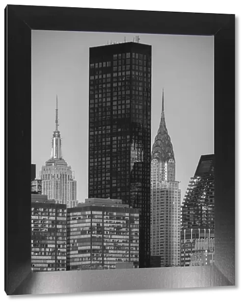 USA, East Coast, New York, Manhattan, Midtown, Empire Sttate Building and Chrysler