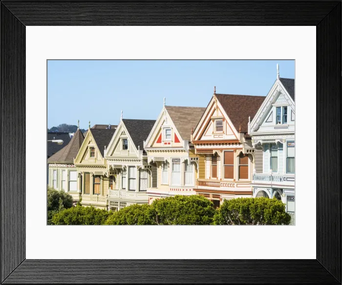 Framed Print : North America, USA, America, California, San Francisco, Painted ladys Framed Print : North America, USA, America, California, San Francisco, Painted ladys