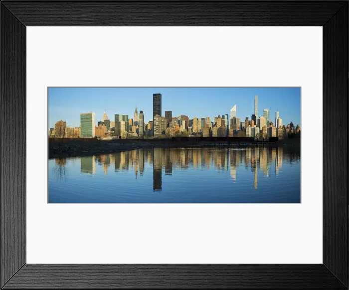 Framed Print : USA, East Coast, New York, Midtown Skyline & East River Framed Print : USA, East Coast, New York, Midtown Skyline & East River