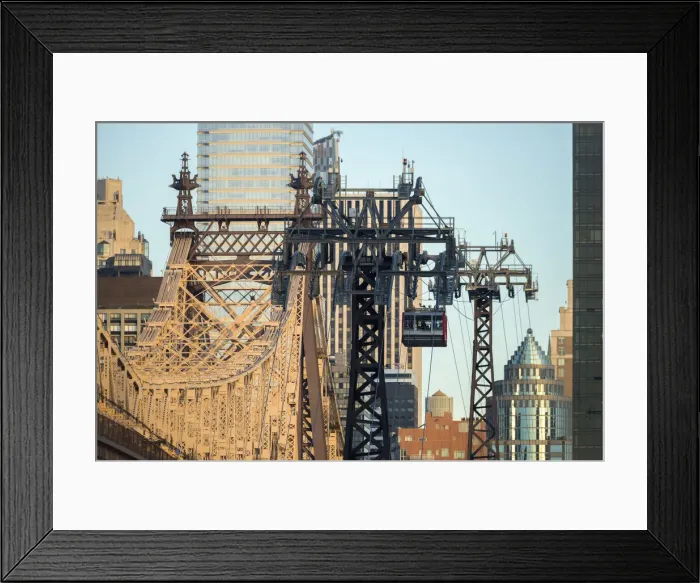 Framed Print : USA, East Coast, New York, Manhattan, Midtown, Roosevelt Island Tram with Queensboro Framed Print : USA, East Coast, New York, Manhattan, Midtown, Roosevelt Island Tram with Queensboro
