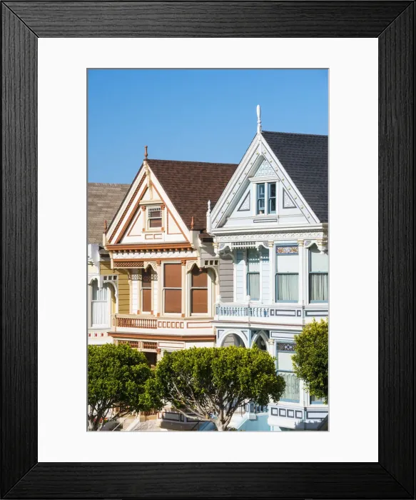 Framed Print : North America, USA, America, California, San Francisco, Painted ladys Framed Print : North America, USA, America, California, San Francisco, Painted ladys