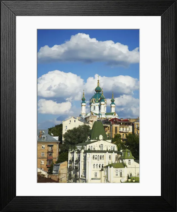 Framed Print : View of St Andrews Church, Kiev, Ukraine Framed Print : View of St Andrews Church, Kiev, Ukraine