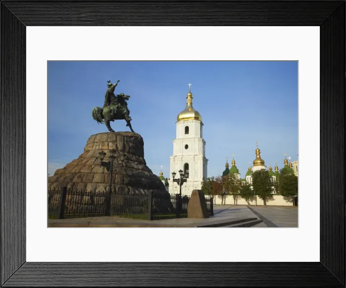 Framed Print : Statue outside St Sophias Cathedral, Kiev, Ukraine Framed Print : Statue outside St Sophias Cathedral, Kiev, Ukraine