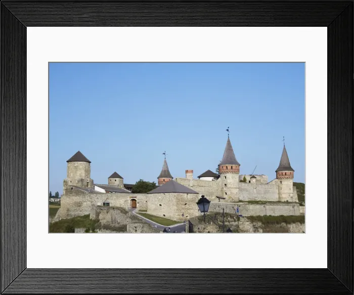 Framed Print : View of Old Castle, Kamyanets-Podilsky, Podillya, Ukraine Framed Print : View of Old Castle, Kamyanets-Podilsky, Podillya, Ukraine