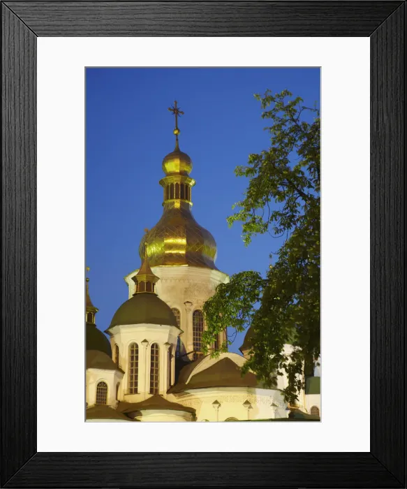 Framed Print : St Sophias Cathedral at dusk, Kiev, Ukraine Framed Print : St Sophias Cathedral at dusk, Kiev, Ukraine