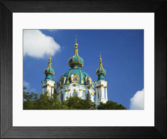 Framed Print : View of St Andrews Church, Kiev, Ukraine