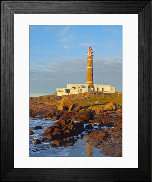 Framed Print : Uruguay, Rocha Department, Cabo Polonio, Lighthouse at sunrise Framed Print : Uruguay, Rocha Department, Cabo Polonio, Lighthouse at sunrise