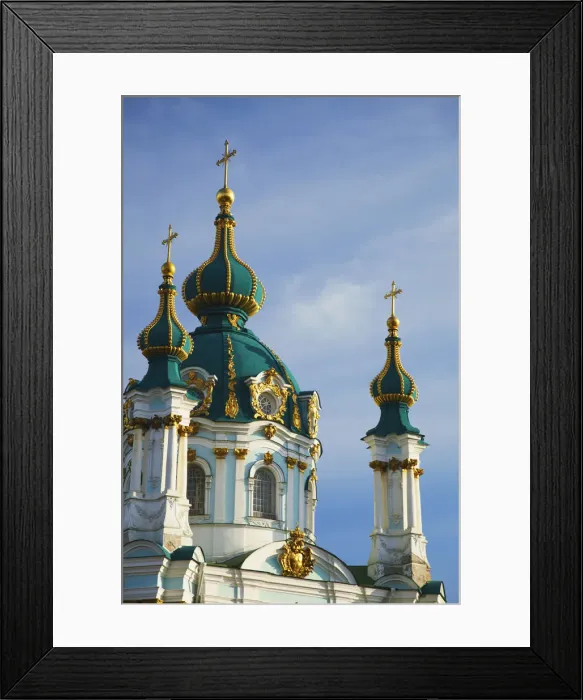 Framed Print : St Andrews Church, KIev, Ukraine