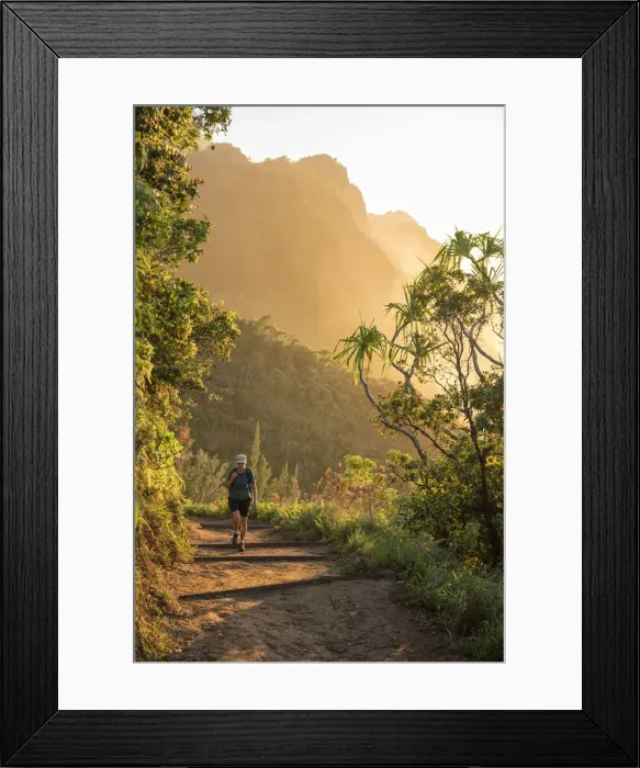 Framed Print : USA, Hawaii, Kauai, North Shore, Na Pali Coast hiking MR Framed Print : USA, Hawaii, Kauai, North Shore, Na Pali Coast hiking MR