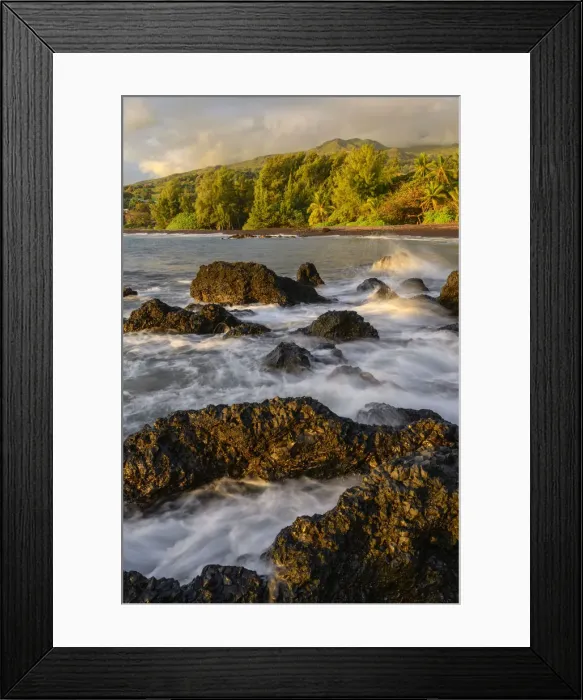 Framed Print : USA, Hawaii, Maui, Hana, morning light on seashore Framed Print : USA, Hawaii, Maui, Hana, morning light on seashore